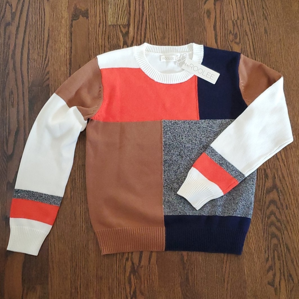 NWT Roolee Colorblock Sweater